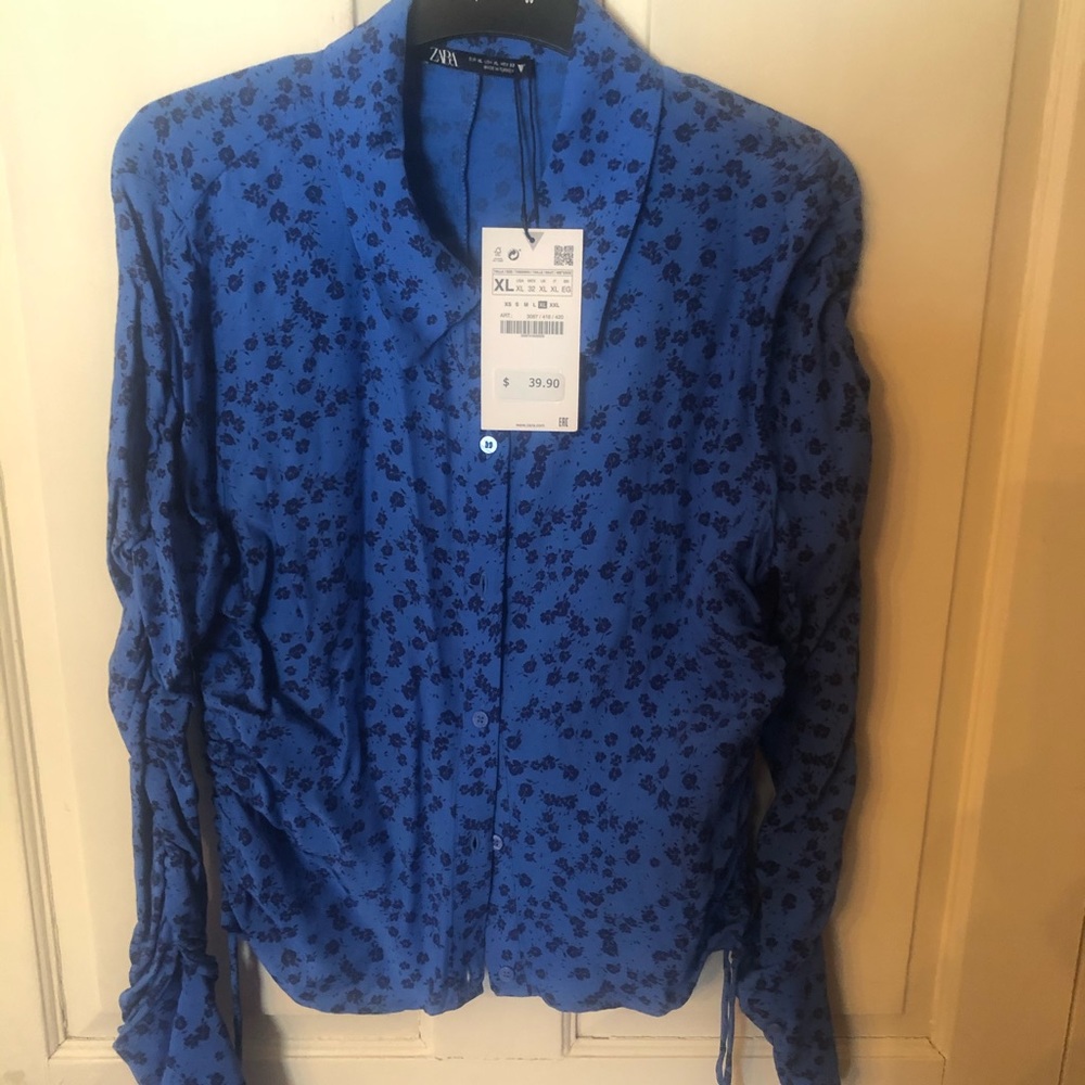 ZARA blue top